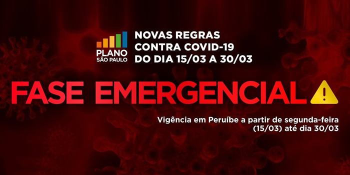 Peruíbe Fase Emergencial contra Covid 19